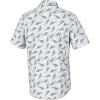 imageHUK Mens Kona Pattern Short Sleeve Fishing Button Down ShirtRooster Wake  Harbor Mist