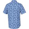 imageHUK Mens Kona Pattern Short Sleeve Fishing Button Down ShirtRooster Wake  Wedgewood