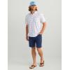 imageHUK Mens Kona Pattern Short Sleeve Fishing Button Down ShirtWhite 40