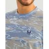 imageHUK Mens Leeward KC Scott Pattern Performance Fishing Crew Shirt Quiet HarborQuiet Harbor