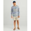 imageHUK Mens Leeward KC Scott Pattern Performance Fishing Crew Shirt Quiet HarborQuiet Harbor