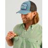 imageHUK Mens Tide Point Pattern Short Sleeve Shirt Fishing Button DownFog Green