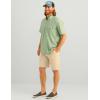 imageHUK Mens Tide Point Pattern Short Sleeve Shirt Fishing Button DownFog Green