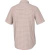 imageHUK Mens Tide Point Pattern Short Sleeve Shirt Fishing Button DownMini Check  Baked Clay