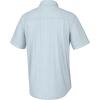 imageHUK Mens Tide Point Pattern Short Sleeve Shirt Fishing Button DownMini Check  Ice Water