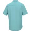 imageHUK Mens Tide Point Pattern Short Sleeve Shirt Fishing Button DownMini Check  Island Paradise