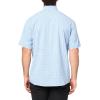 imageHUK Mens Tide Point Pattern Short Sleeve Shirt Fishing Button DownMini Check  Quiet Harbor