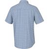 imageHUK Mens Tide Point Pattern Short Sleeve Shirt Fishing Button DownMini Check  Quiet Harbor
