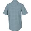 imageHUK Mens Tide Point Pattern Short Sleeve Shirt Fishing Button DownMini Check  Set Sail