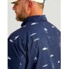imageHUK Mens Tide Point Pattern Short Sleeve Shirt Fishing Button DownNaval Academy