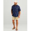 imageHUK Mens Tide Point Pattern Short Sleeve Shirt Fishing Button DownNaval Academy