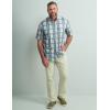 imageHUK Mens Tide Point Pattern Short Sleeve Shirt Fishing Button DownStorm Blue
