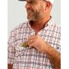 imageHUK Mens Tide Point Pattern Short Sleeve Shirt Fishing Button DownWhite