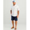 imageHUK Mens Tide Point Pattern Short Sleeve Shirt Fishing Button DownWindsurfer