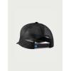 imageHUK Mens Trucker AntiGlare Snapback Fishing HatEmbossed Logo  Black