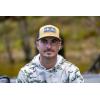 imageHUK Mens Trucker AntiGlare Snapback Fishing HatHuk Logo  Sand Piper
