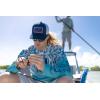 imageHUK Mens Trucker AntiGlare Snapback Fishing HatTrophy Flag  Naval Academy