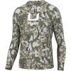 imageHUK Mens Kc Scott Patterned Pursuit Hoodie Hooded Fishing ShirtApex Vert  Moss