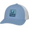 imageHUK Mens Trucker AntiGlare Snapback Fishing HatHukd Up  Crystal Blue
