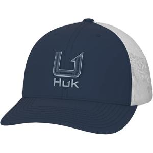 imageHUK Mens Trucker AntiGlare Snapback Fishing HatBarb U  Sargasso Sea