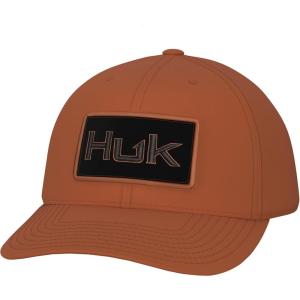 imageHUK Mens Trucker AntiGlare Snapback Fishing HatBeefy Patch  Baked Clay