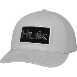 imageHUK Mens Trucker AntiGlare Snapback Fishing HatBeefy Patch Harbor Mist