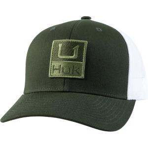 imageHUK Mens Trucker AntiGlare Snapback Fishing HatBold Patch  Cypress Landing