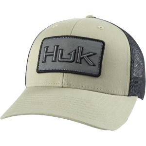 imageHUK Mens Trucker AntiGlare Snapback Fishing HatBold Patch  Overland Trek