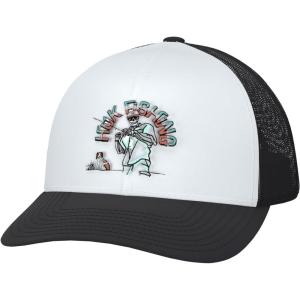 imageHUK Mens Trucker AntiGlare Snapback Fishing HatFletch N Bones  Black