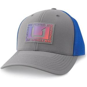 imageHUK Mens Trucker AntiGlare Snapback Fishing HatGradient Patch 110  Night Owl