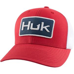 imageHUK Mens Trucker AntiGlare Snapback Fishing HatHuk Logo  Channel Marker