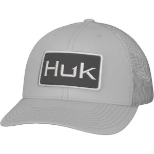 imageHUK Mens Trucker AntiGlare Snapback Fishing HatHuk Logo  Harbor Mist
