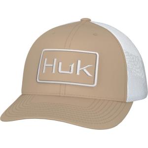 imageHUK Mens Trucker AntiGlare Snapback Fishing HatHuk Logo  Overland Trek