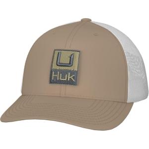 imageHUK Mens Trucker AntiGlare Snapback Fishing HatHukd Up  Overland