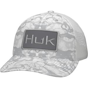 imageHUK Mens Trucker AntiGlare Snapback Fishing HatInside Reef  Harbor Mist