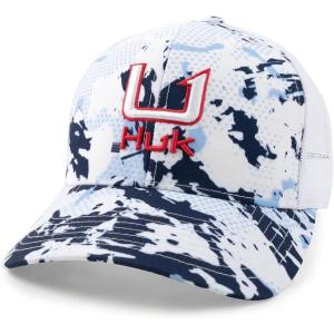 imageHUK Mens Trucker AntiGlare Snapback Fishing HatKc  Naval Academy