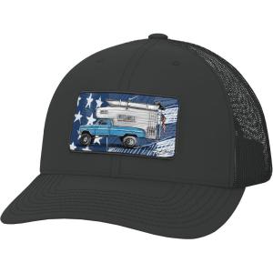imageHUK Mens Trucker AntiGlare Snapback Fishing HatKc Limitless  Black