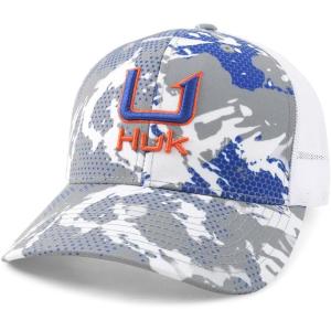imageHUK Mens Trucker AntiGlare Snapback Fishing HatKc Printed  Night Owl