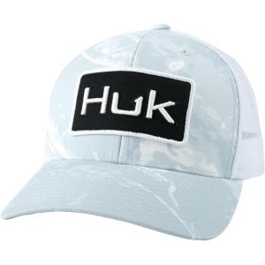 imageHUK Mens Trucker AntiGlare Snapback Fishing HatMossy Oak Stormwater Bonefish