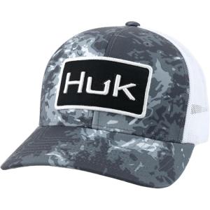 imageHUK Mens Trucker AntiGlare Snapback Fishing HatMossy Oak Stormwater Midnight