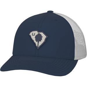 imageHUK Mens Trucker AntiGlare Snapback Fishing HatPalmetto State  Sargasso Sea