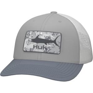 imageHUK Mens Trucker AntiGlare Snapback Fishing HatSail Flats  Harbor Mist