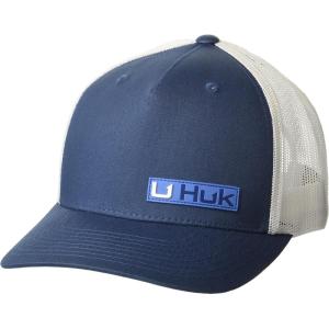 imageHUK Mens Trucker AntiGlare Snapback Fishing HatSide Arm  Sargasso Sea