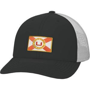imageHUK Mens Trucker AntiGlare Snapback Fishing HatState of Florida  Black