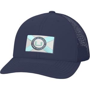 imageHUK Mens Trucker AntiGlare Snapback Fishing HatState of Florida  Naval Academy