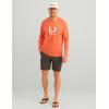 imageHUK Mens Icon Crew LongSleeve Performance Fishing ShirtFresh Salmon