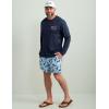 imageHUK Mens Pursuit Pattern Crew Sleeve Performance Shirt Bars  Windsurfer 3XLargeHuk  Bars  Naval Academy
