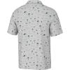 imageHUK Mens Pursuit Pattern Performance Short Sleeve Polo ShirtBeach Freedom  Harbor Mist