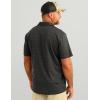 imageHUK Mens Pursuit Pattern Performance Short Sleeve Polo ShirtBlack