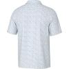 imageHUK Mens Pursuit Pattern Performance Short Sleeve Polo ShirtBobber Dot  White